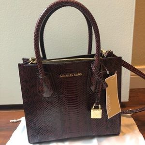 Michael Kors Snakeskin Messenger Bag